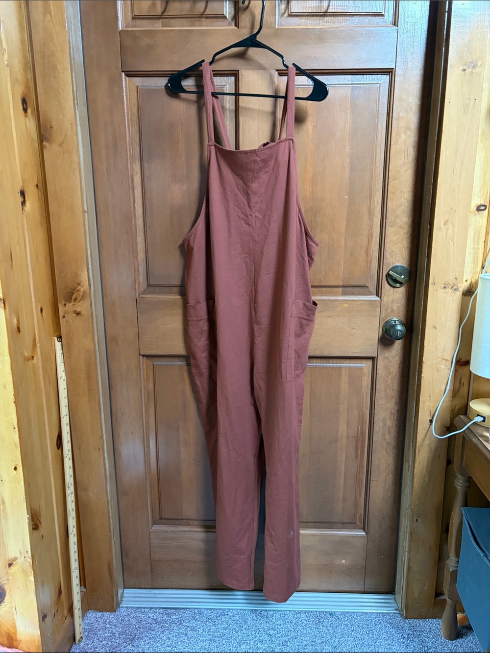 Quince Cotton Maternity Overalls Size Large